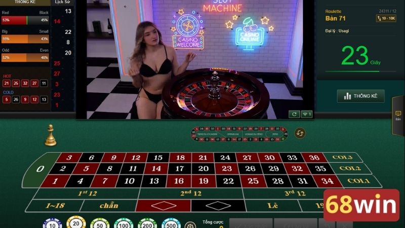 Bạn được tham gia cá cược cùng dealer Roulette