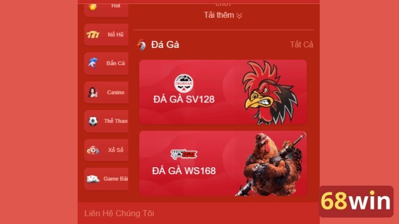 Đá gà 68win không làm người chơi thất vọng