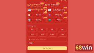 Nạp tiền 68win bằng tiền kỹ thuật số an toàn